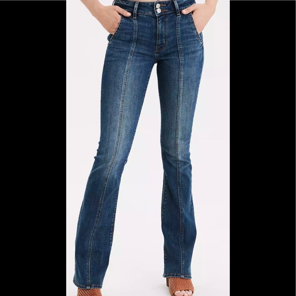 American Eagle High-Waisted Artist Flare Jeans